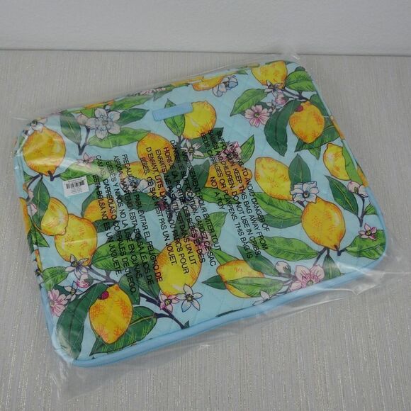 VERA BRADLEY Laptop Sleeve Case Factory Style LEMON GROVE Multicolor NWT $59 - Picture 2 of 6